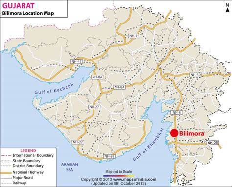 Bilimora Map .